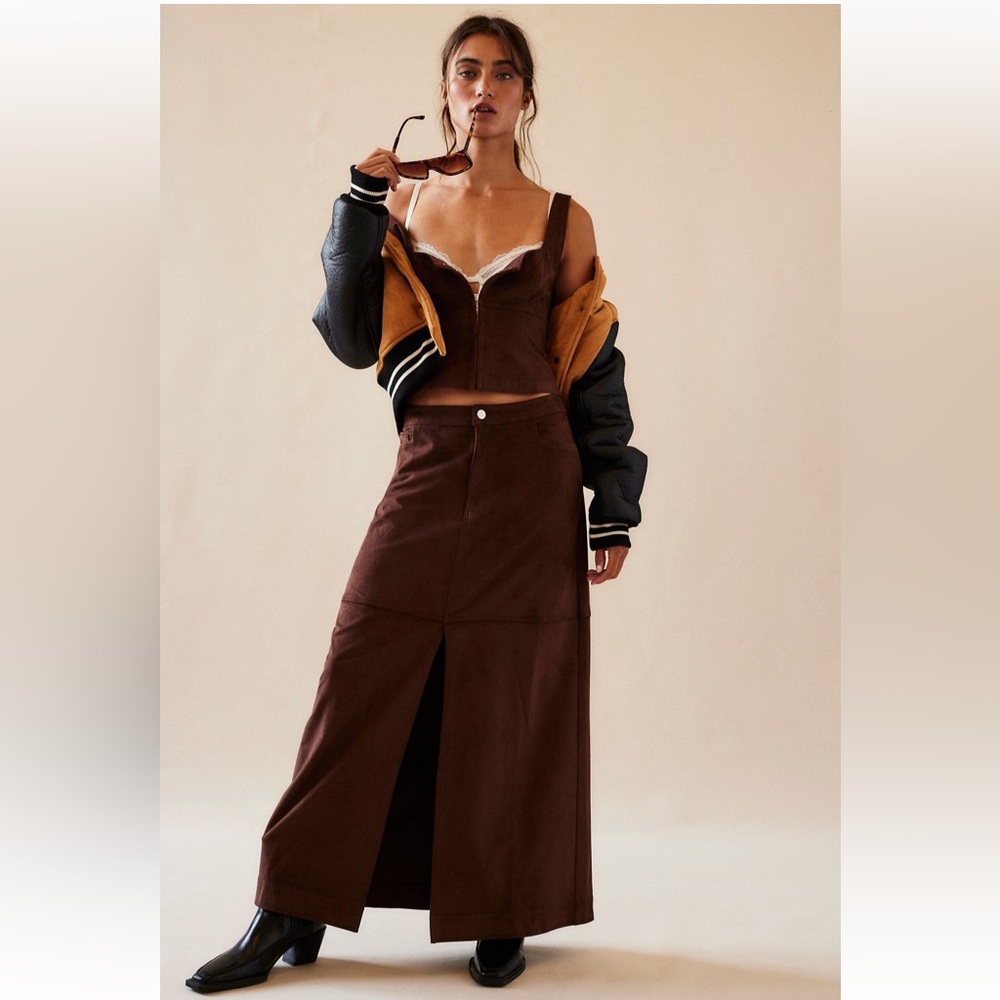 Free People Wishful Thinking Set XS Chocolate Brown